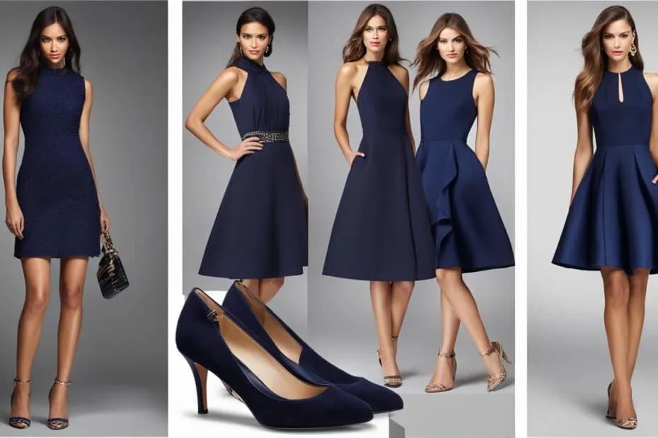 Jakie buty do granatowo-białej sukienki, aby uniknąć modowej wpadki?